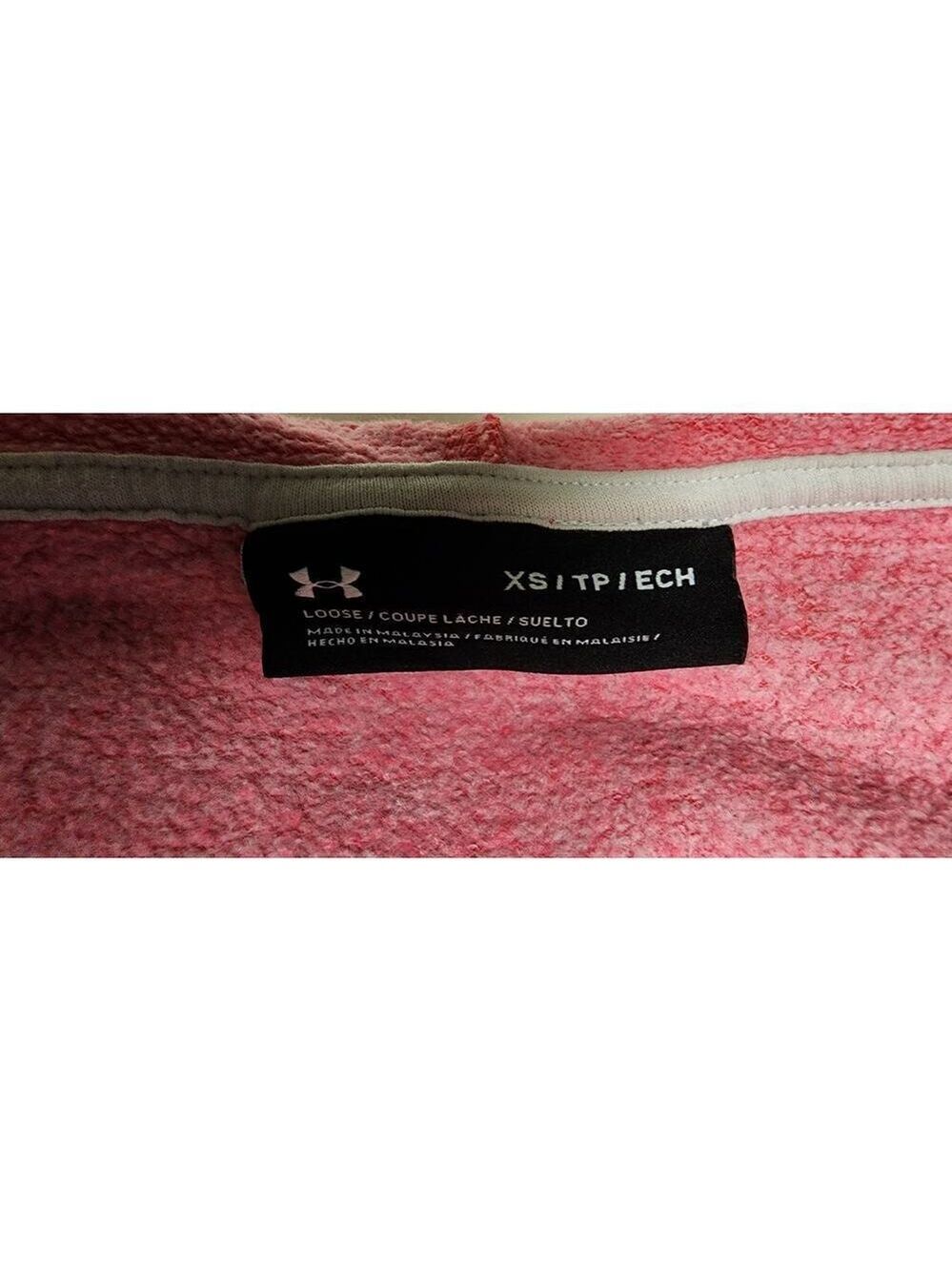 Under Armour Pink Hooded Sweatshirt Size XS - Picture 8 of 8